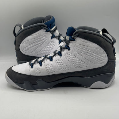 (USED NO BOX) Jordan 9 Retro Flint Grey French Blue (2026) Size 11.5