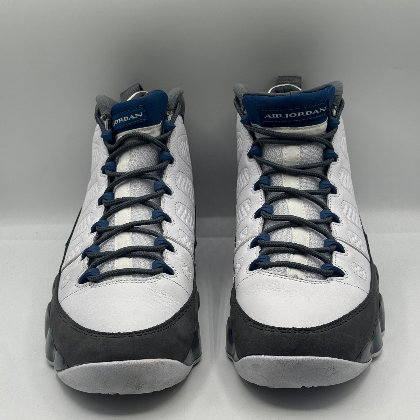 (USED NO BOX) Jordan 9 Retro Flint Grey French Blue (2026) Size 11.5