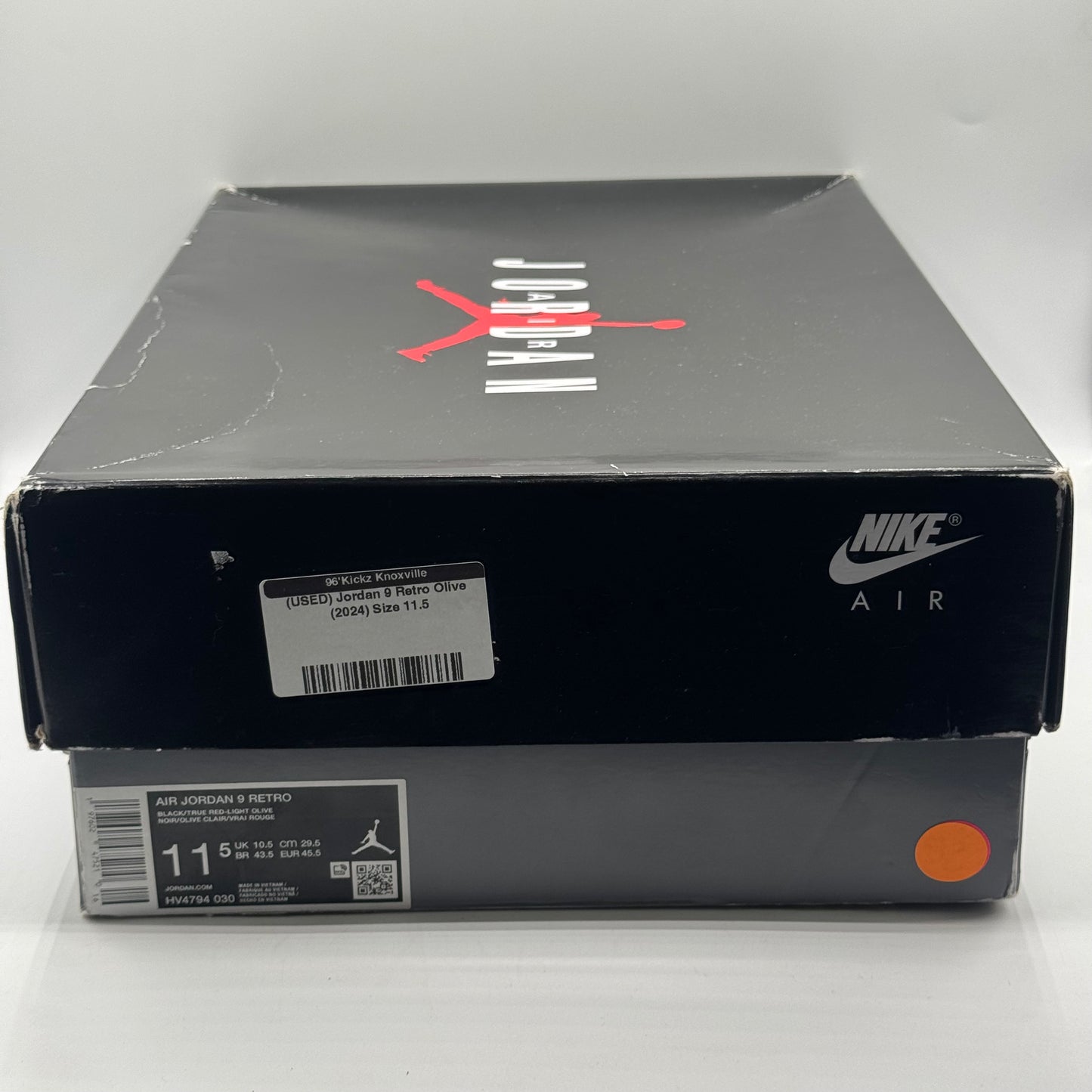 (USED) Jordan 9 Retro Olive (2024) Size 11.5