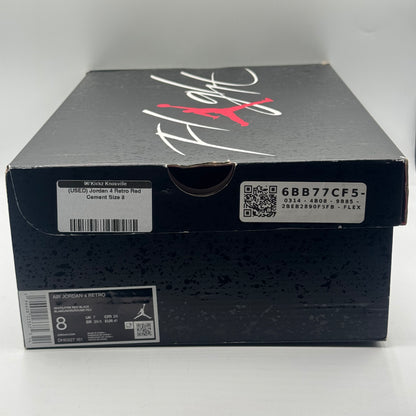 (USED) Jordan 4 Retro Red Cement Size 8
