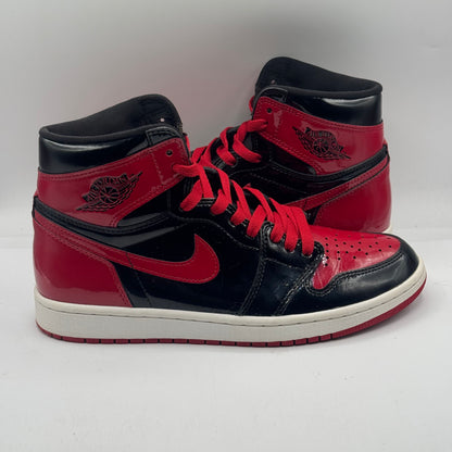 (USED REP BOX) Jordan 1 High Patent Bred Size 9