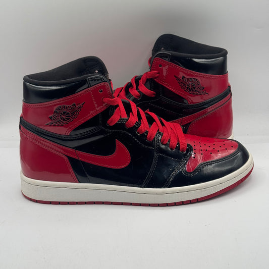 (USED REP BOX) Jordan 1 High Patent Bred Size 9