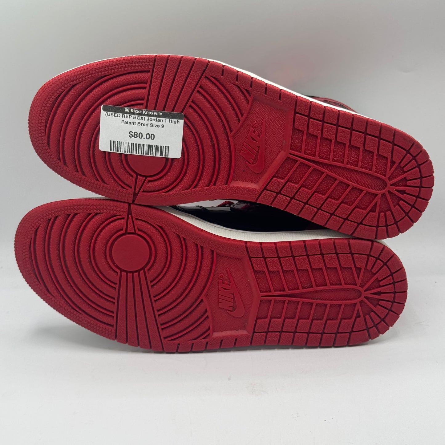 (USED REP BOX) Jordan 1 High Patent Bred Size 9