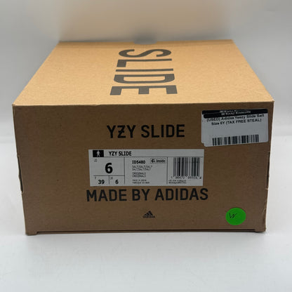 (USED) Adidas Yeezy Slide Salt Size 6Y