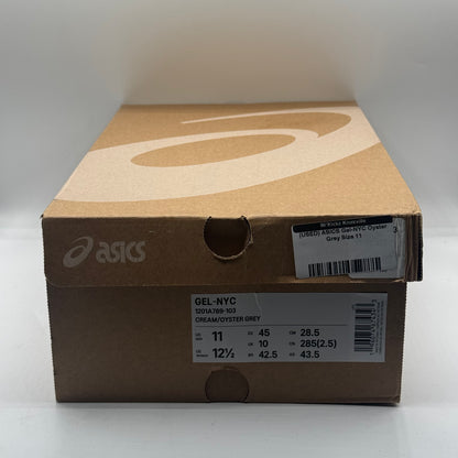 (USED) ASICS Gel-NYC Oyster Grey Size 11