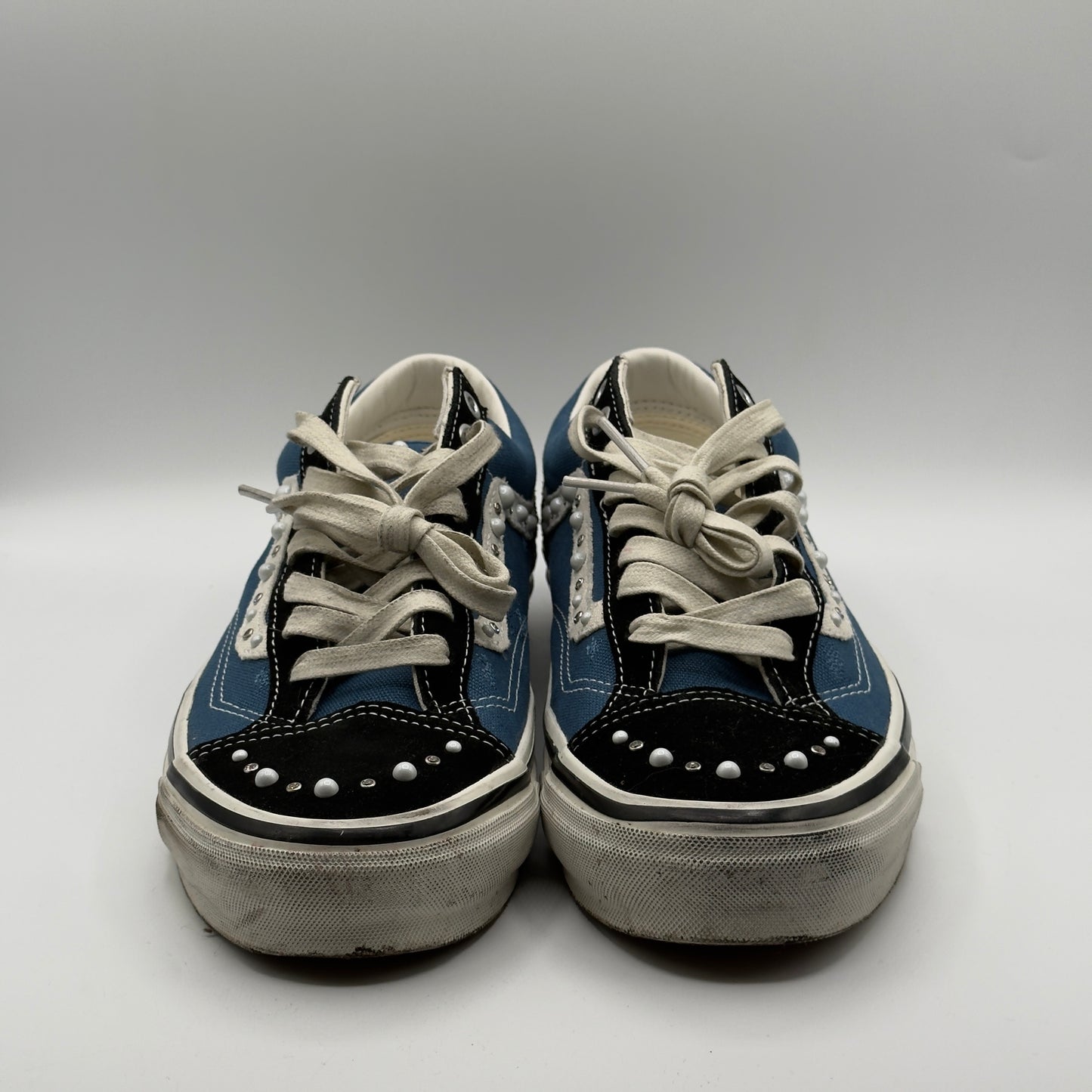 (USED) Vans LX Old Skool 36 Pearlized Pack Black Navy Size 10
