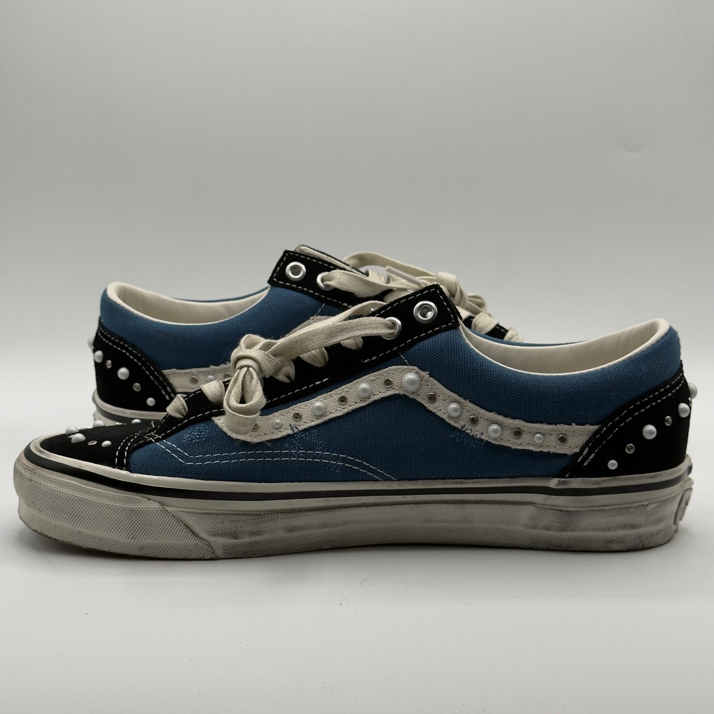 (USED) Vans LX Old Skool 36 Pearlized Pack Black Navy Size 10