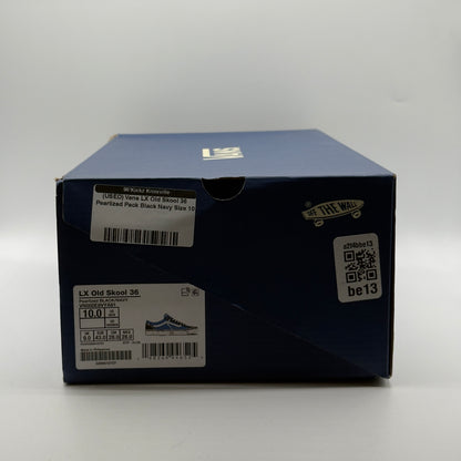 (USED) Vans LX Old Skool 36 Pearlized Pack Black Navy Size 10