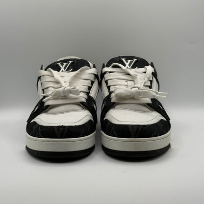 (USED No Box) LV Trainer Sneaker Black And White Size LV 7