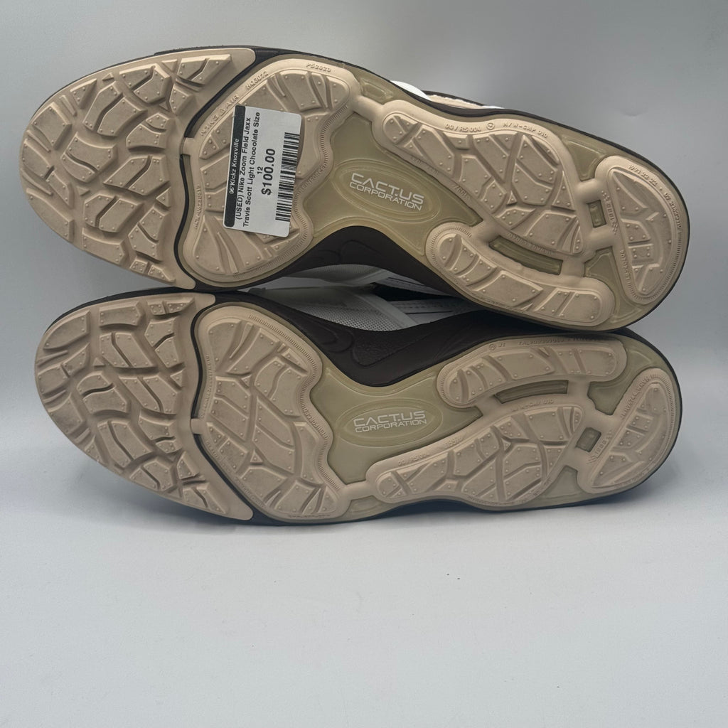 (USED) Nike Zoom Field Jaxx Travis Scott Light Chocolate Size 12