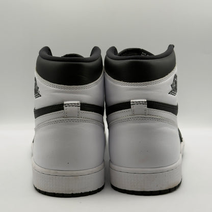 (USED NO BOX) Jordan 1 High OG Black White Size 14