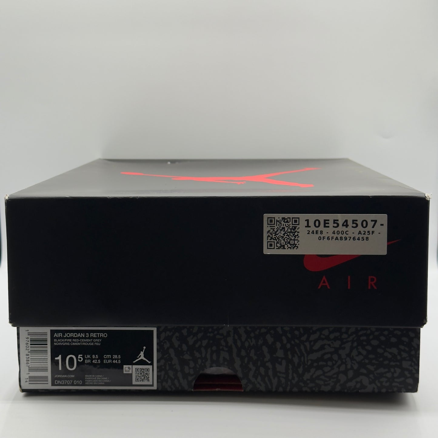 (USED) Jordan 3 Retro OG Black Cement (2024) Size 10.5