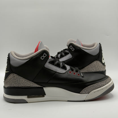 (USED) Jordan 3 Retro OG Black Cement (2024) Size 10.5