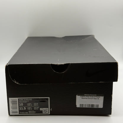 (USED) Nike Kobe 6 Protro Reverse Grinch Size 10
