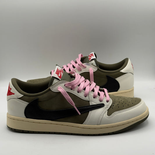 (USED) Jordan 1 Retro Low OG SP Travis Scott Medium Olive Size 10