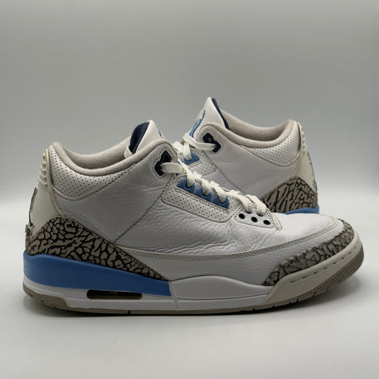 (USED NO BOX) Jordan 3 Retro UNC (2020) Size 8.5