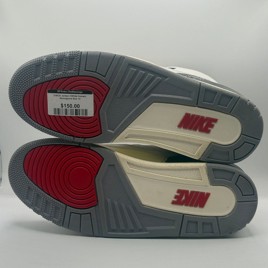 (USED) Jordan 3 White Cement Reimagined Size 12