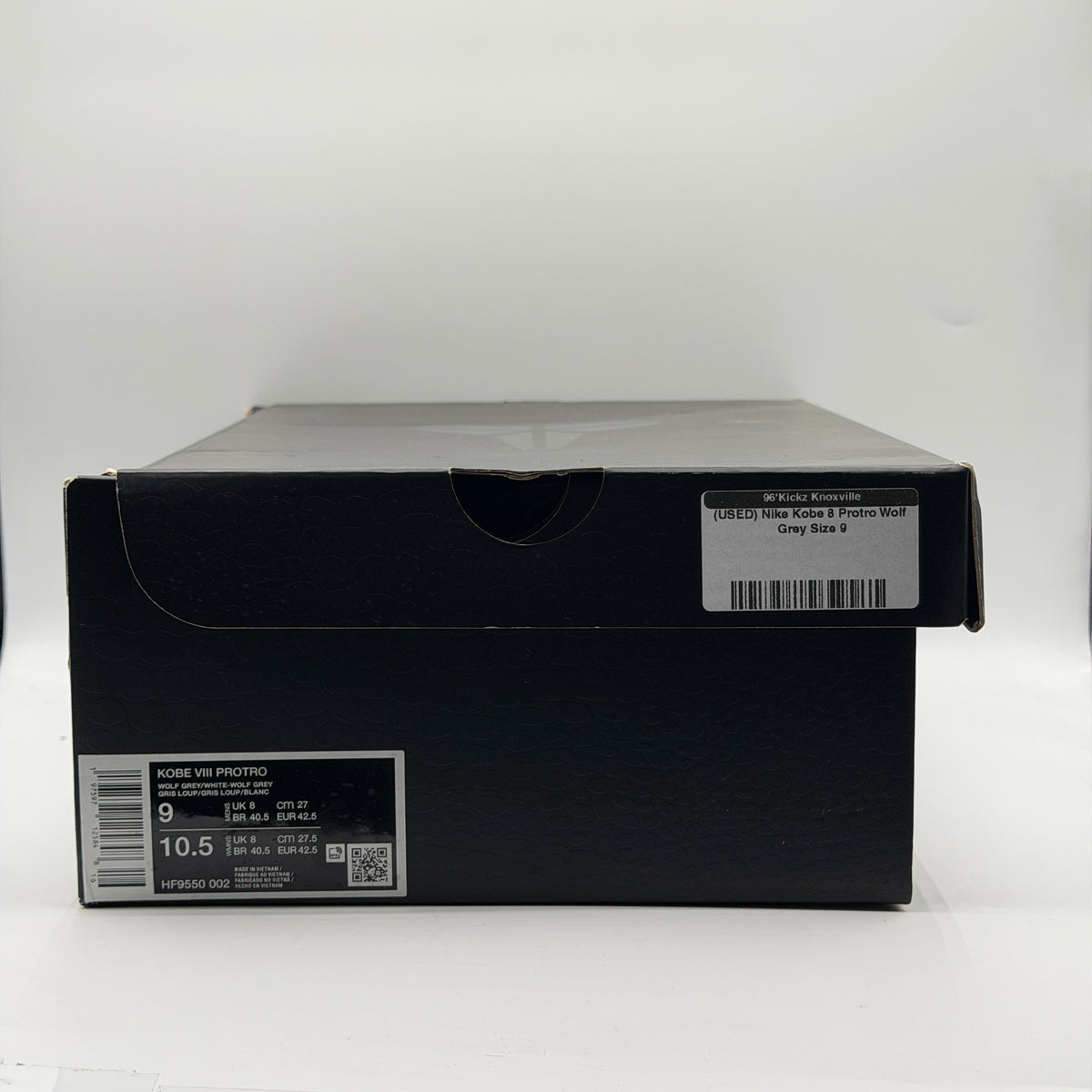 (USED) Nike Kobe 8 Protro Wolf Grey Size 9