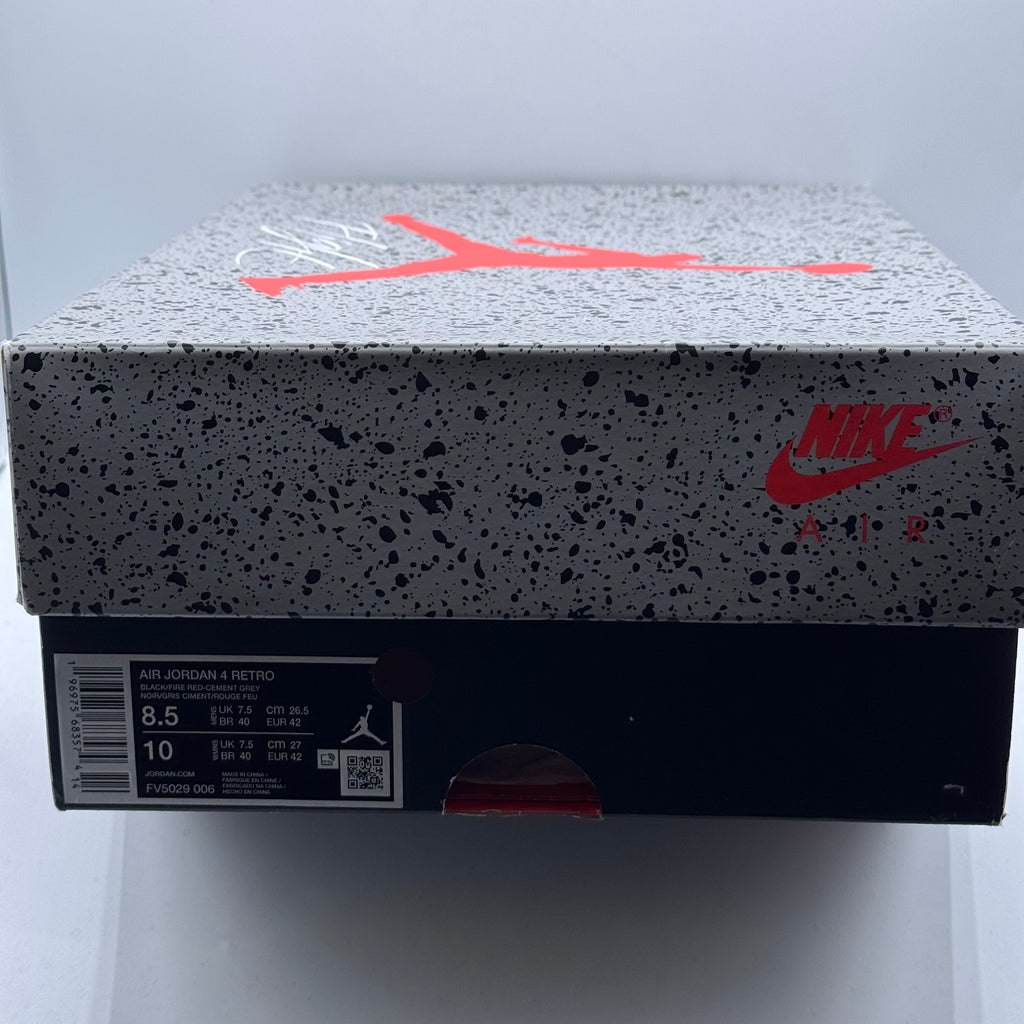 (USED) Jordan 4 Bred Reimagined Size 8.5