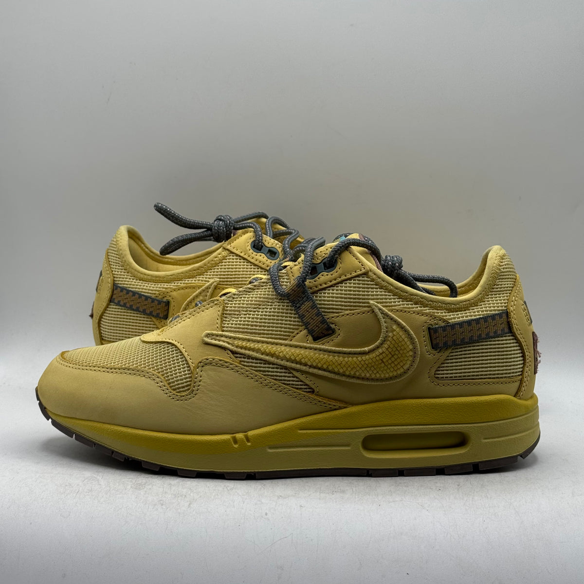 (USED) Nike Air Max 1 Travis Scott Saturn Gold Size 9