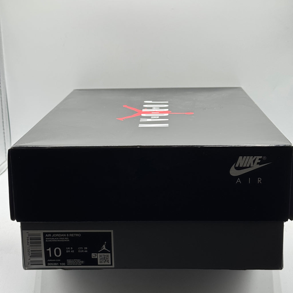 (USED) Jordan 8 White True Red Size 10
