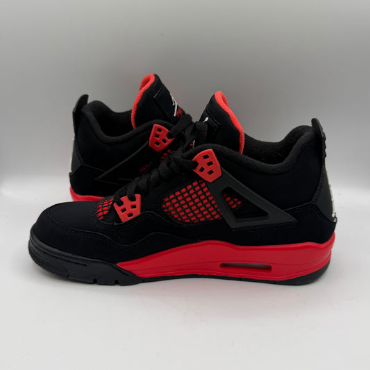 (USED) Jordan 4 Retro Red Thunder (GS) Size 7Y