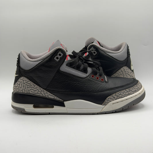 (USED) Jordan 3 Retro OG Black Cement (2024) Size 8.5
