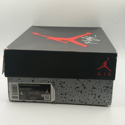 (USED) Jordan 4 Retro Military Black Size 4Y