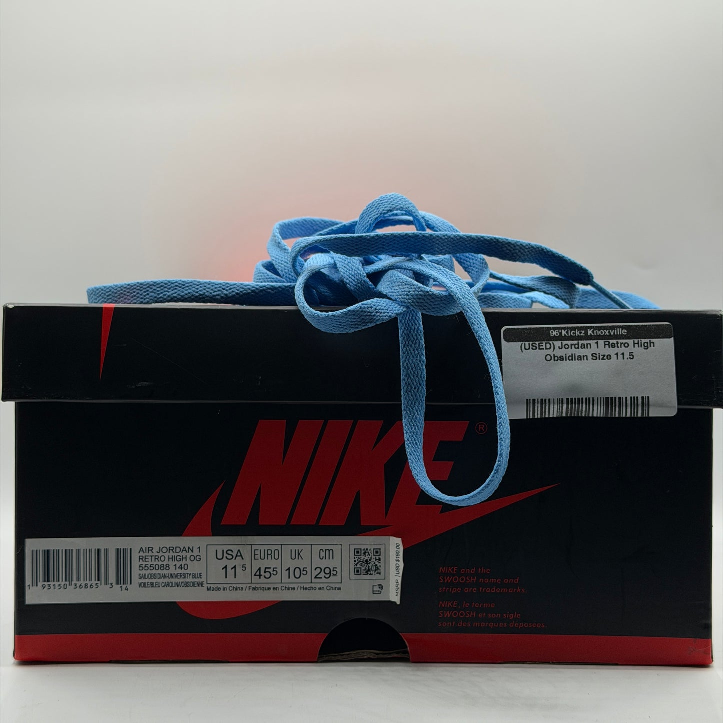 (USED) Jordan 1 Retro High Obsidian Size 11.5