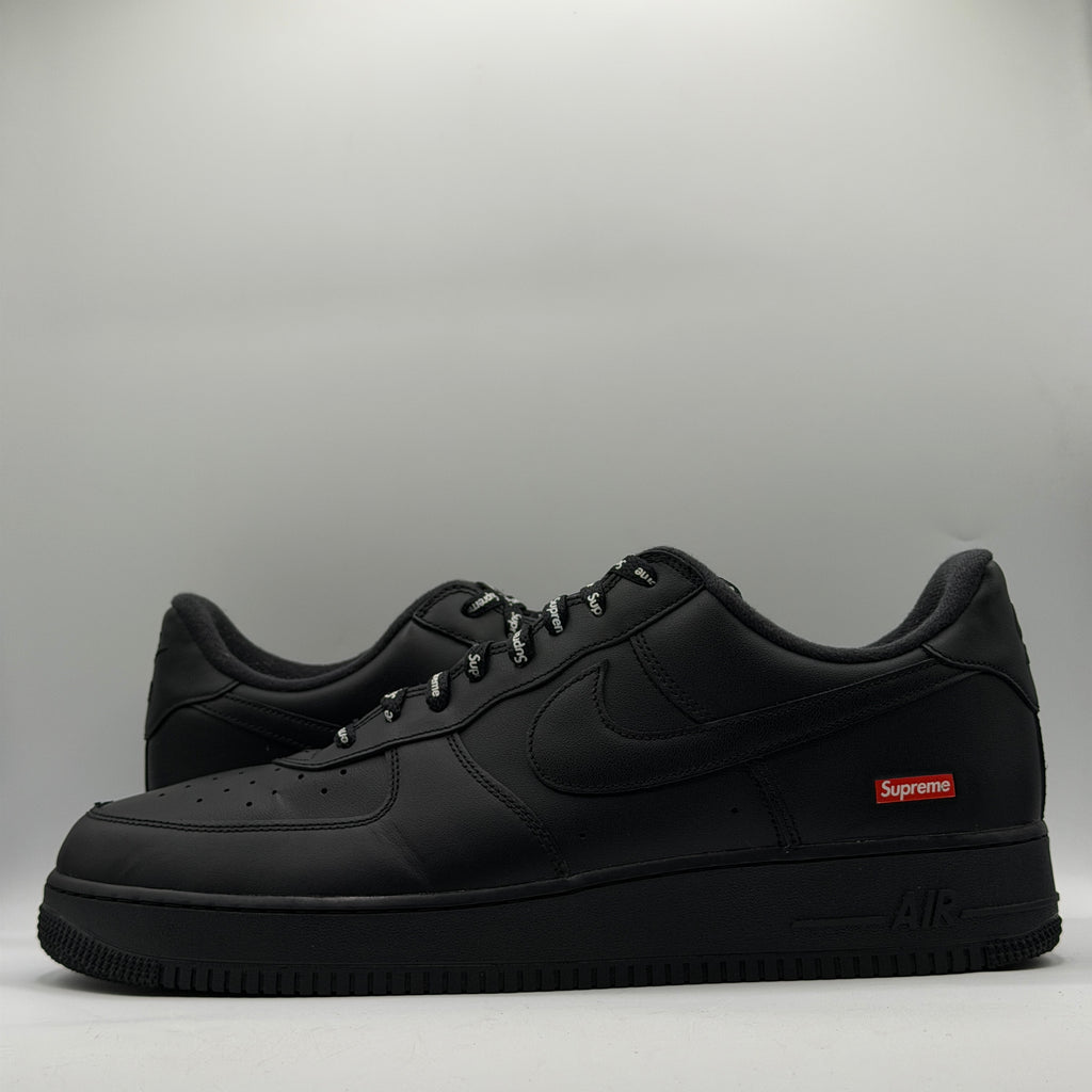 (USED REP BOX) Nike Air Force 1 Supreme Black Size 15
