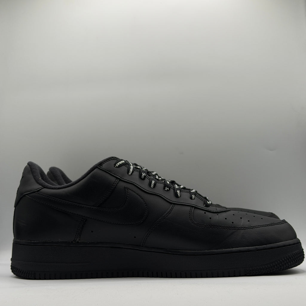 (USED REP BOX) Nike Air Force 1 Supreme Black Size 15