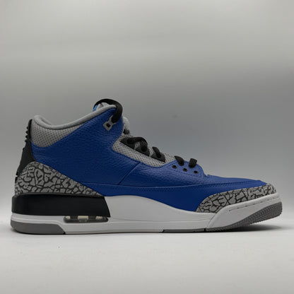 (USED No Box) Jordan 3 Retro Varsity Royal Cement Size 13