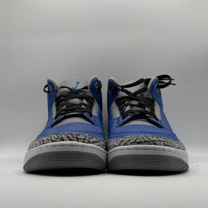 (USED No Box) Jordan 3 Retro Varsity Royal Cement Size 13