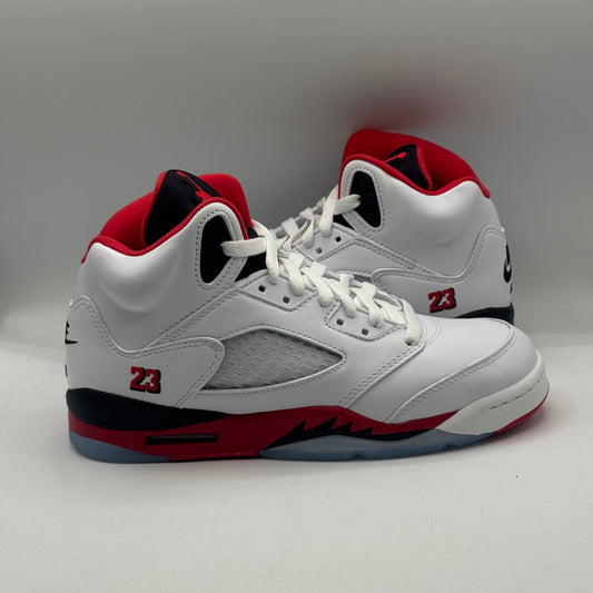 (USED) Jordan 5 Fire Red Black Tongue (2025) Size 6y
