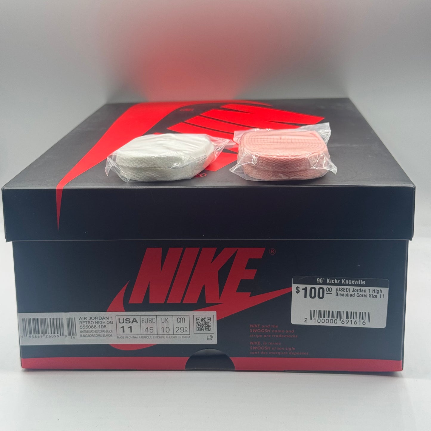 (USED) Jordan 1 High Bleached Coral Size 11