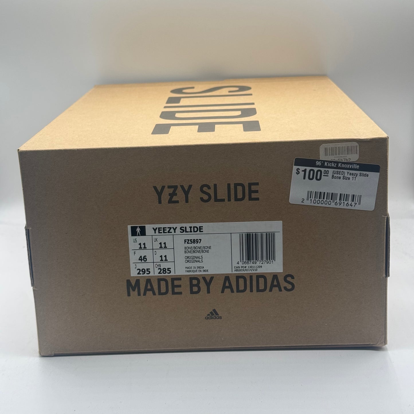 (USED) Yeezy Slide Bone Size 11