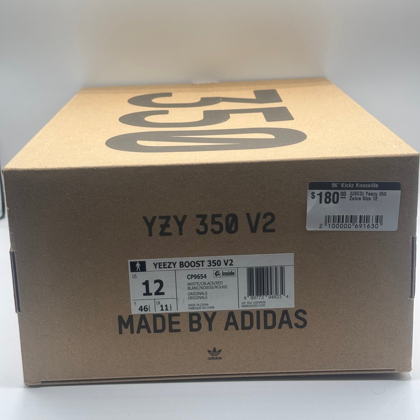(USED) Yeezy 350 Zebra Size 12
