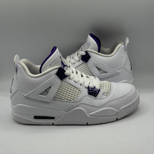 (USED) Jordan 4 Retro Metallic Purple (GS) Size 6.5Y