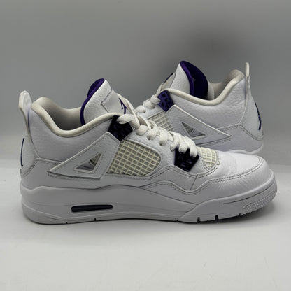 (USED) Jordan 4 Retro Metallic Purple (GS) Size 6.5Y