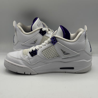 (USED) Jordan 4 Retro Metallic Purple (GS) Size 6.5Y
