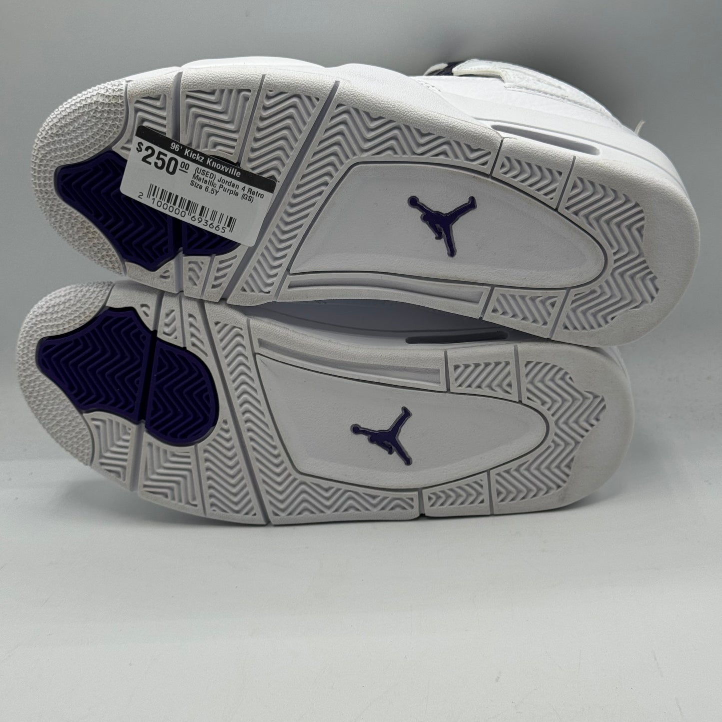 (USED) Jordan 4 Retro Metallic Purple (GS) Size 6.5Y