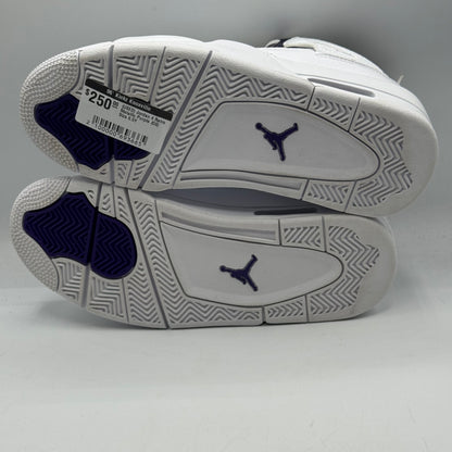 (USED) Jordan 4 Retro Metallic Purple (GS) Size 6.5Y