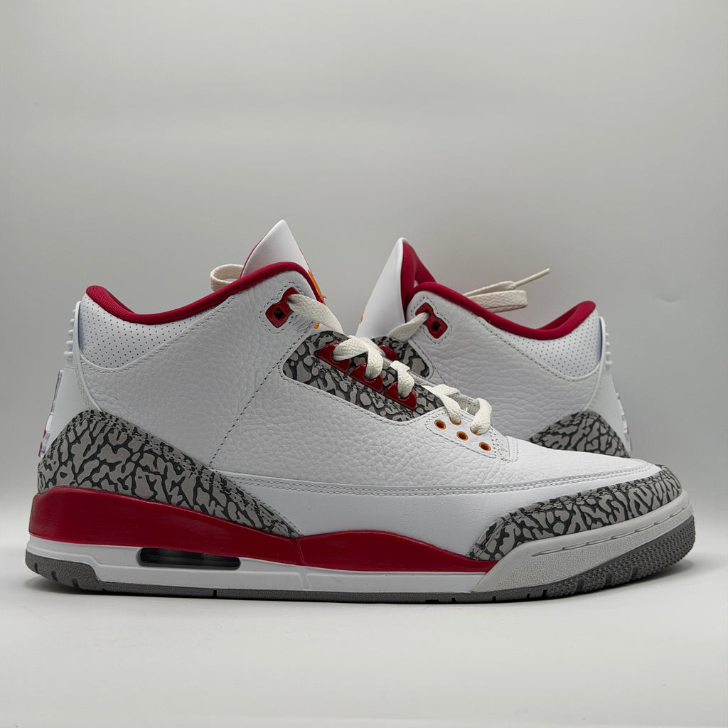 (USED) Jordan 3 Retro Cardinal Red Size 11.5