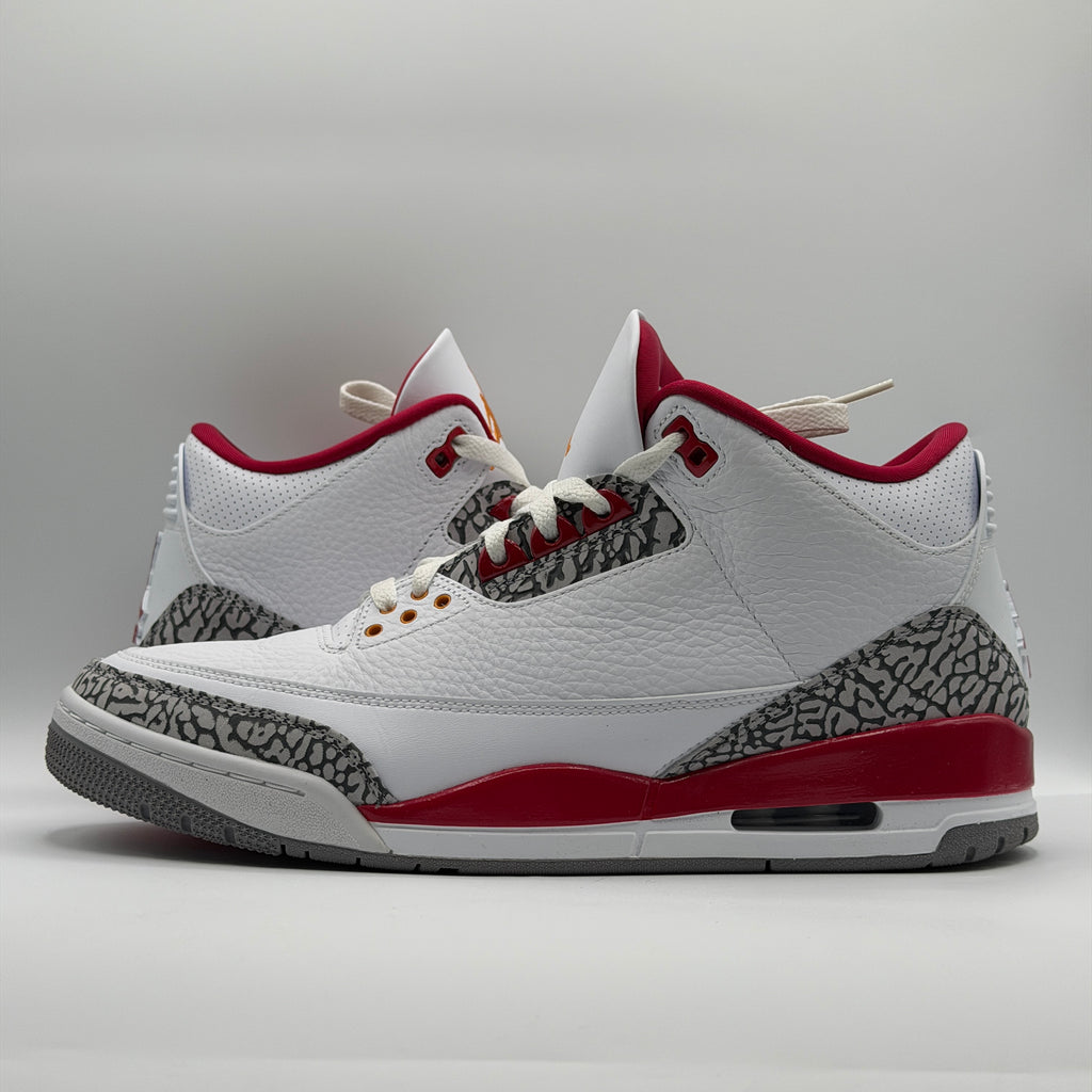 (USED) Jordan 3 Retro Cardinal Red Size 11.5