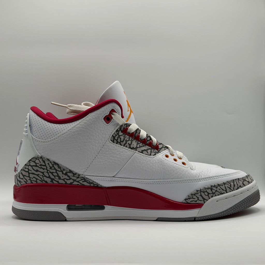 (USED) Jordan 3 Retro Cardinal Red Size 11.5