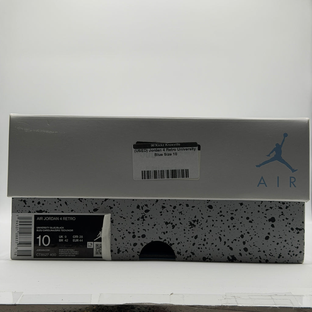 (USED) Jordan 4 Retro University Blue Size 10