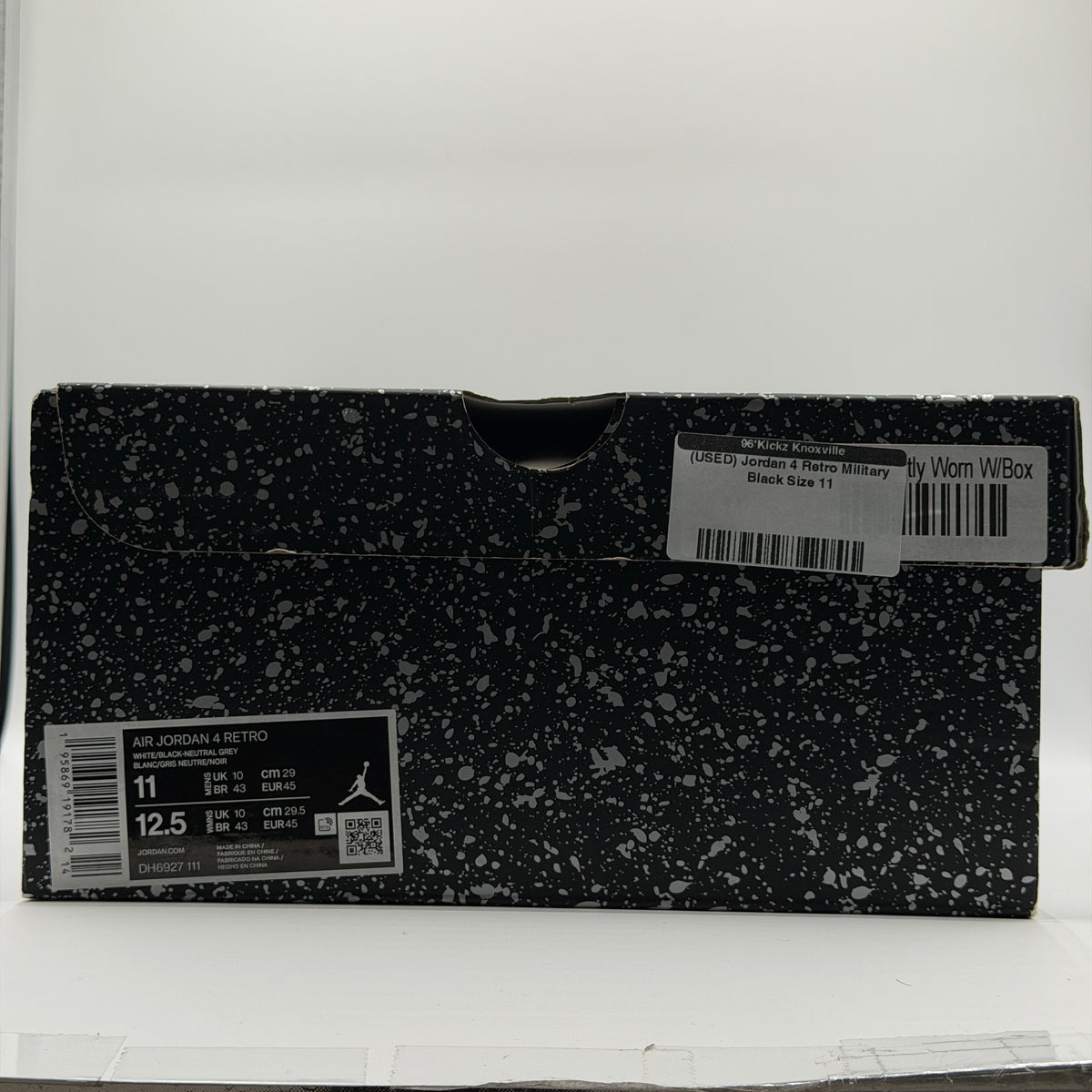 (USED) Jordan 4 Retro Military Black Size 11