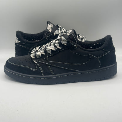 (USED) (No Extra Laces) Jordan 1 Retro Low OG SP Travis Scott Black Phantom Size 10