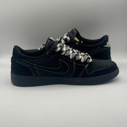 (USED) (No Extra Laces) Jordan 1 Retro Low OG SP Travis Scott Black Phantom Size 10