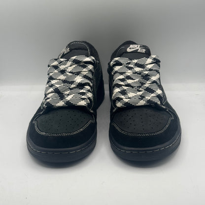 (USED) (No Extra Laces) Jordan 1 Retro Low OG SP Travis Scott Black Phantom Size 10